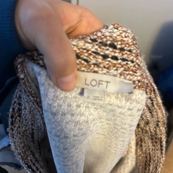 Loft Elastic Waist Boucle Jogger Skirt - Picture 6 of 8